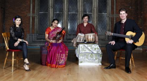 Svara Kanti, from left Japjit Kaur, Jyotsna Srikanth, Sarvar Sabri and Simon Thacker