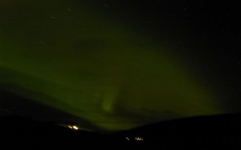 Last night's Aurora Borealis from the Kergord junction - Photo: Jane Evans