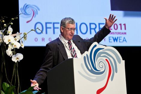 Energy minister Fergus Ewing at the European Wind Energy Association's conference in Amsterdam, last November - Photo: Scottish Government/EWEA