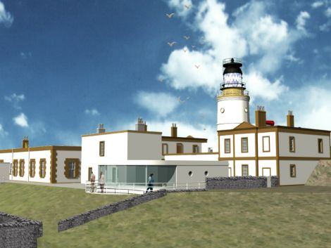 An artist's impression of the developed site - Images: Shetland Amenity Trust