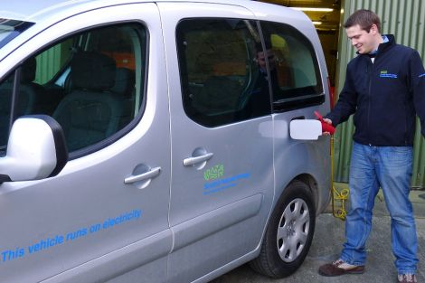 Staff at Lerwick's SNH office alreade use one electric car - Photo: SNH