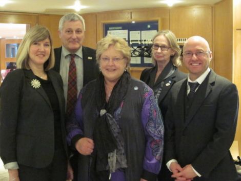 The new Independent/Green group of MSPs. From Left: Alison Johnstone, John Finnie, Margo MacDonald, Jean Urquhart and Patrick Harvie.