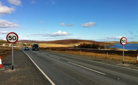 The speed limit was introduced late last week - Photo: Shetland News