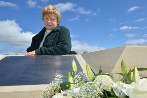 Pauline Nixon, grateful for the community to have come together to make the memorial a reality - Photo: Malcolm Younger/Millgaet Media