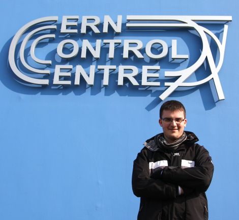 Ross Jamieson visiting CERN, the world's largest particle physics laboratory, in Geneva, as part of the Anderson High School's advanced physics class - Photo: Anderson High School.