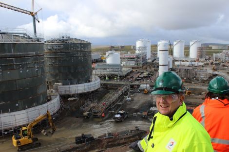 Total's west of shetland project director Robert Faulds is overseeing the entire field and plant development Photo Pete Bevington/ShetNews