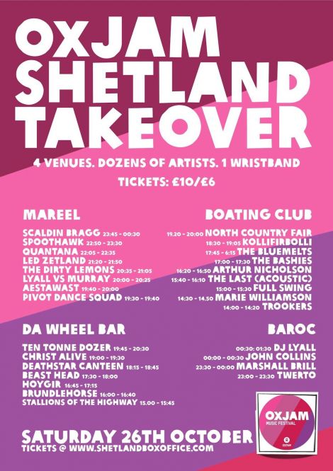 Oxjam Shetland Takeover