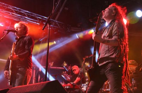 The Levellers performing at the 2011 Lerwick Tall Ships event.