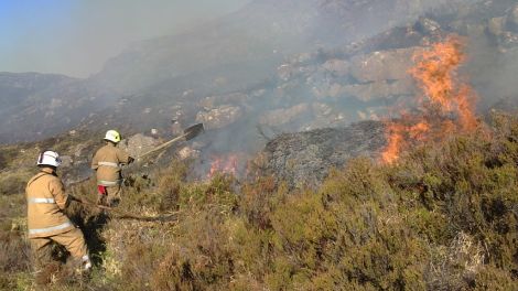 The fire service was stretch to its limit last year dealing with hundreds of wildfires - Photo: SFRS