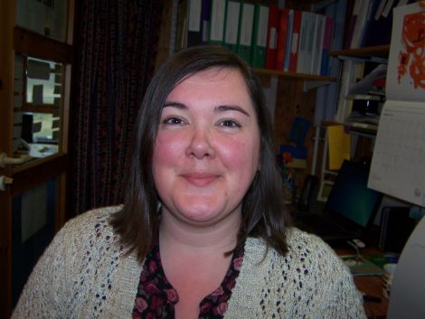 Foula's new head teacher Jayne Smith photographed by five year old pupil Sam Ratter