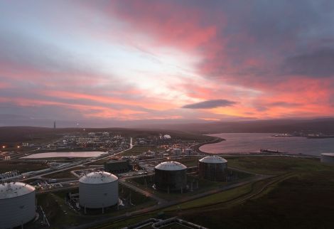 The gas sweetening plant is part of BP's plans for a renewal that should secure Sullom Voe's future until the middle of the century. Photo courtesy of BP.