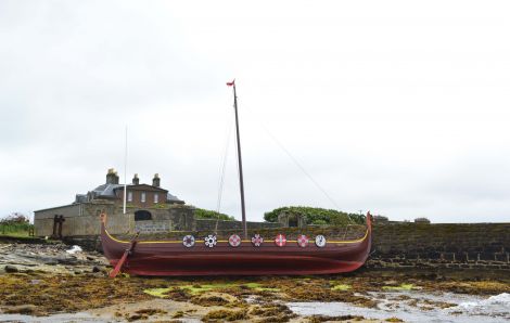 The Dim Riv broke free and drifted across to Bressay overnight. Photo: Charlie Umphray