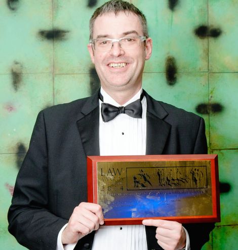 Brian Inkster at the Law Awards for Scotland