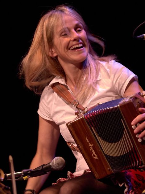 Sharon Shannon enjoyed herself as much as the audience. Photo Chris Brown
