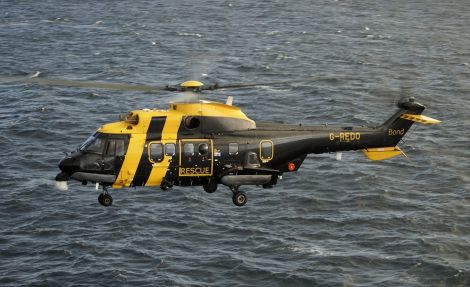 The Bond-operated Jigsaw helicopter. Photo: Kieran Murray
