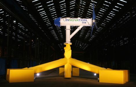 The Nova30, which is already generating electricity from under Bluemull Sound, is likely to be superseded by the new direct-drive turbine. Photo Nova Innovation