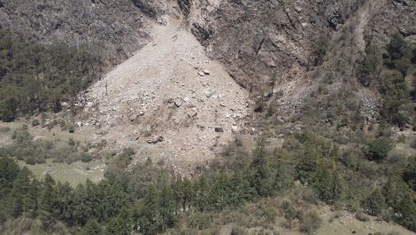Gray says he was nearly killed in this massive landslide.