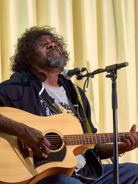 Aboriginal singer songwriter Frank Yamma. Photo: Chris Brown
