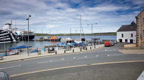 Lerwick's small boat harbour beside which the sculpture will be erected. Photo Peter Leask