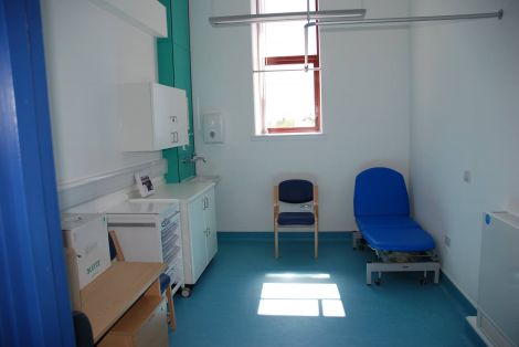 One of the new patient rooms at Scalloway's new health centre. Photo courtesy of DITT