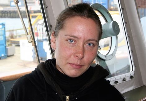 Sam Simon ship manager Sonja Hyppaenen - Photo: Chris Cope/Shetland News