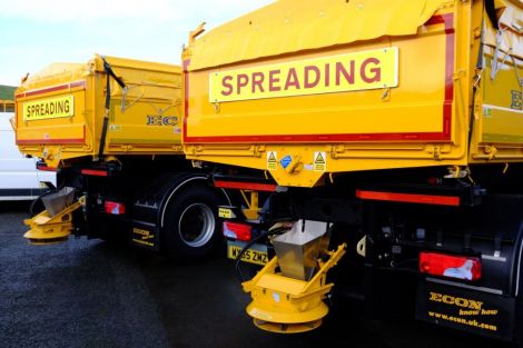The gritters are ready for action.