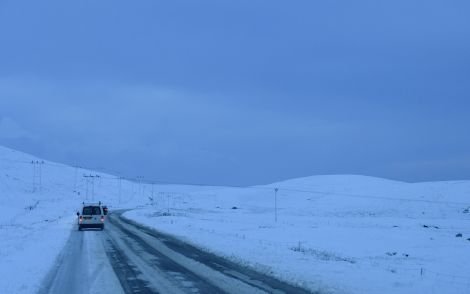 Snowy road  - Photo: Mark Berry