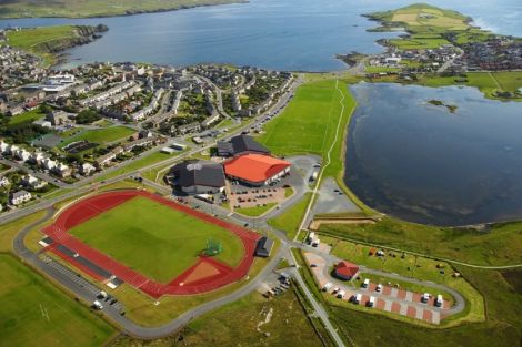 The Clickimin Leisure Centre where much of Shetland's valuable sporting activity takes place. Photo John Coutts