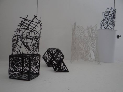 A piece of work by Anna Clark that formed part of Orkney College UHI's 2015 degree show.