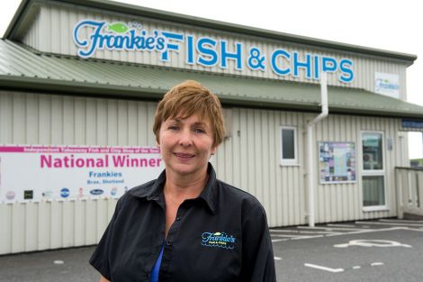 The brains behind Frankie's Fish & Chips, 53 year old Valerie Johnson BEM