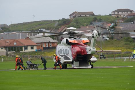 The landing site is regularly used by the Coastguard search and rescue helicopter.
