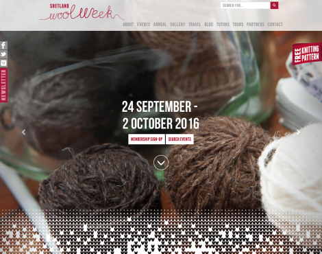 The 2016 Shetland wool week kicks off on Saturday 24 September.