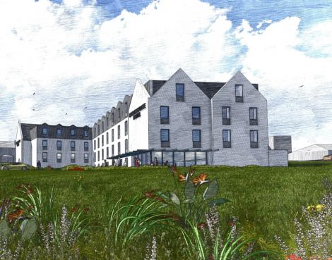 An artist's impression of what the Brevik development could look like.