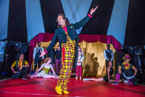 Newcastle-based Let's Circus is led by ringmaster Steve Cousins.