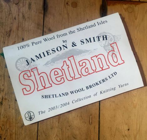 The original Jamieson & Smith card which was used for the sweater design.