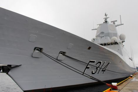 The warship will leave on Monday morning after a series of events in Shetland. Photo: Chris Cope/Shetland News