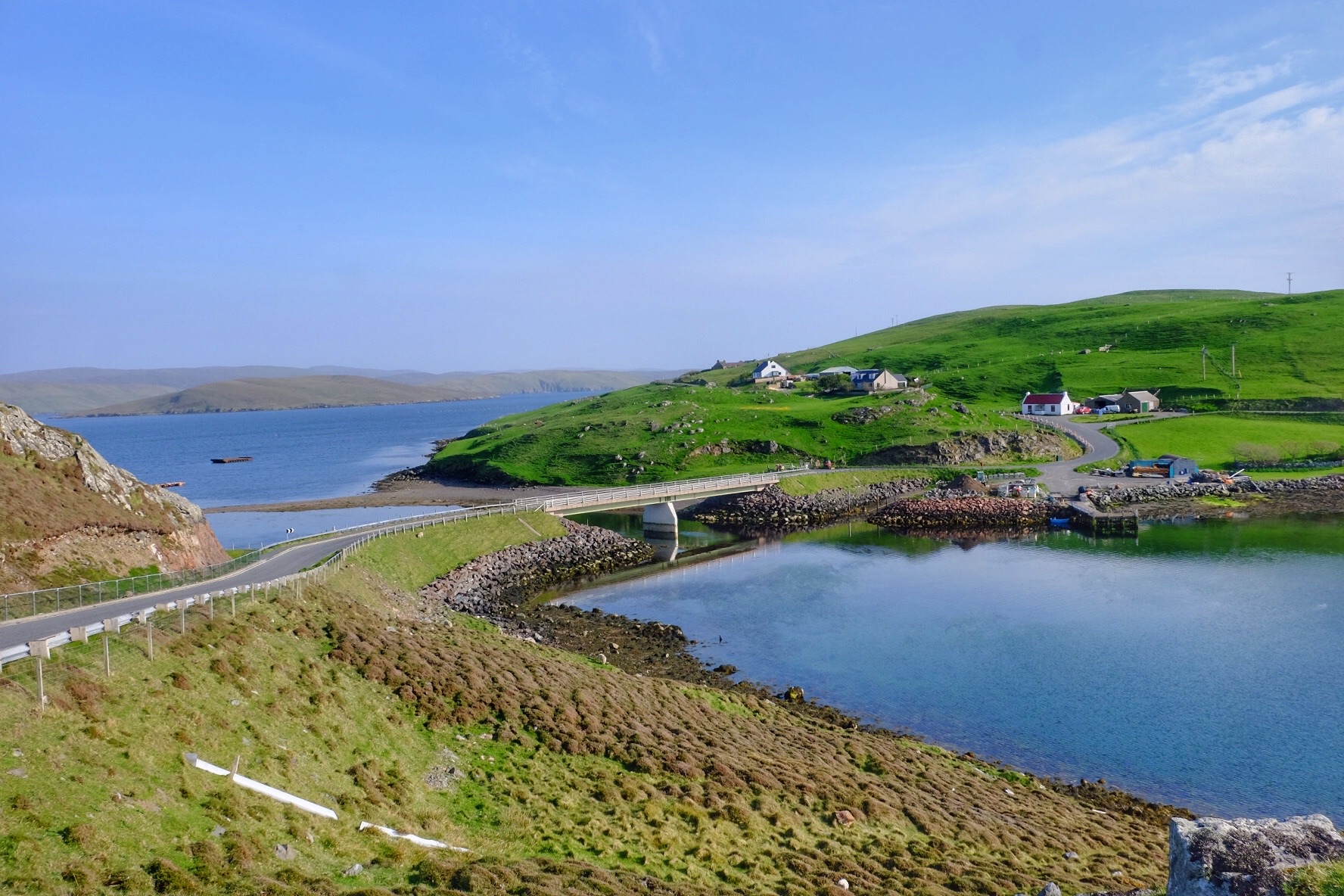 The Muckle Roe bridge. Photo courtesy of Shetland Islands Council.