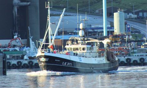 Local whitefish trawler Defiant in Lerwick harbour. Photo: Shetland News