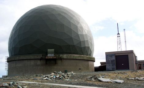 The Saxa Vord radar dome has been standing empty for more than ten years. Photo: Shetland News
