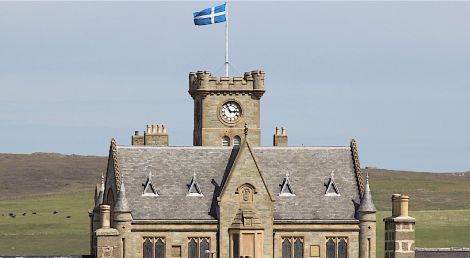 Councillors approved the refreshed policy at the Lerwick Town Hall on Monday. Photo: Shetland News